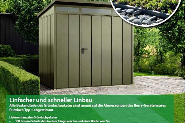 Geräteschuppen Berry Pultdach Modern - Typ 3, Abbildung 17