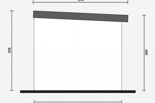 Geräteschuppen Modern Line 2525 - Typ 1, Abbildung 5