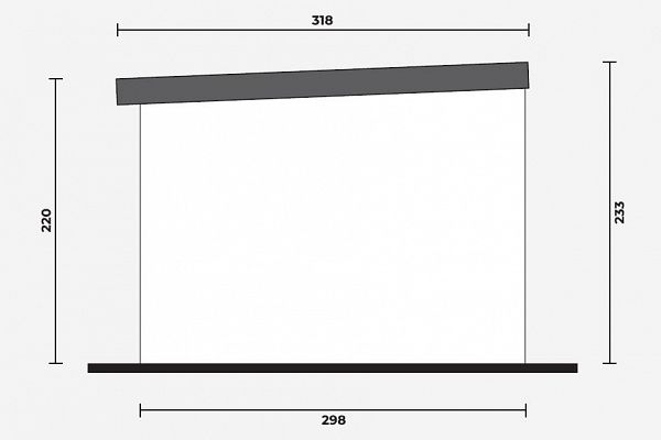 Geräteschuppen Modern Line 2530 - Typ 1, Abbildung 4