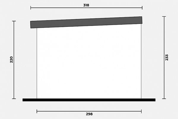 Geräteschuppen Modern Line 2930 - Typ 1, Abbildung 3
