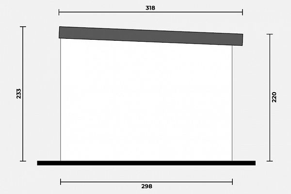 Geräteschuppen Modern Line 2930 - Typ 1, Abbildung 4