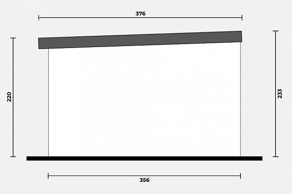 Geräteschuppen Modern Line 2935 - Typ 1, Abbildung 3