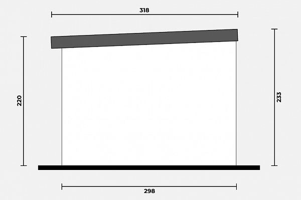Geräteschuppen Modern Line 3530 - Typ 1, Abbildung 3