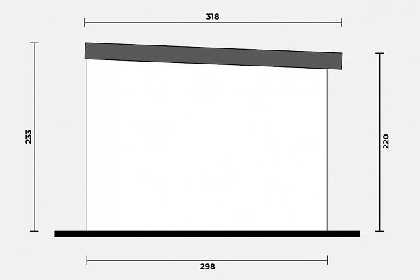 Geräteschuppen Modern Line 3530 - Typ 1, Abbildung 4