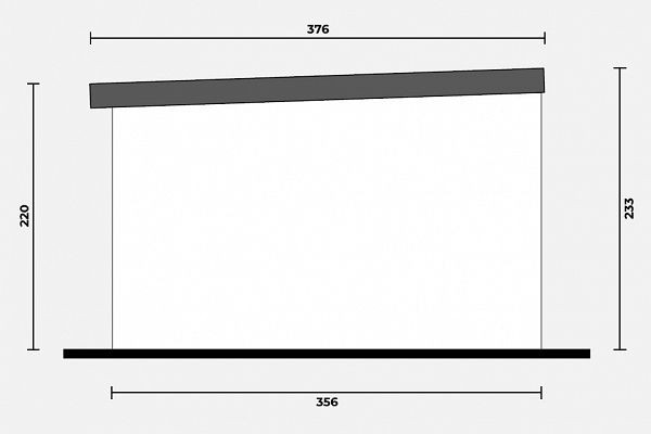 Geräteschuppen Modern Line 3535 - Typ 1, Abbildung 3