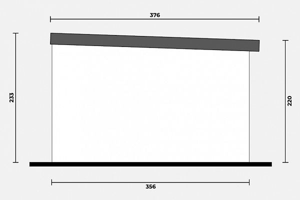 Geräteschuppen Modern Line 3535 - Typ 1, Abbildung 4