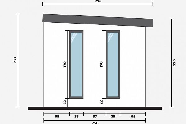Geräteschuppen Modern Line 2525 - Typ 4, Abbildung 4