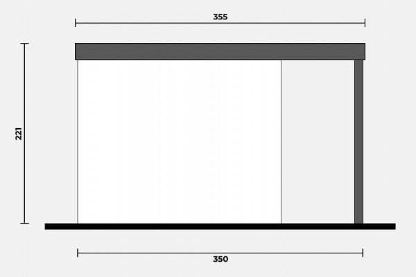 Geräteschuppen Modern Line 2530 - Typ 4, Abbildung 2