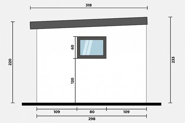 Geräteschuppen Modern Line 2530 - Typ 4, Abbildung 3