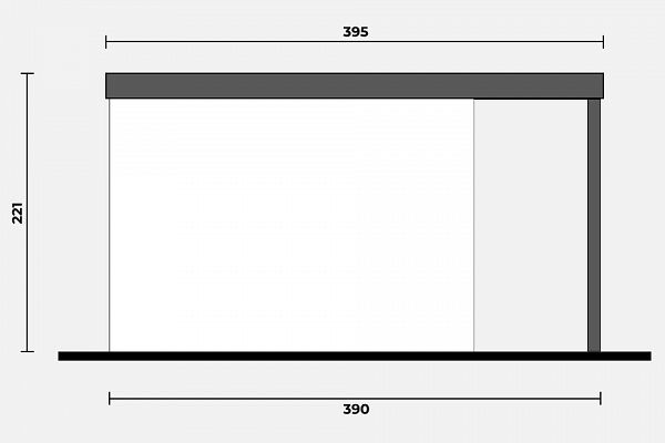 Geräteschuppen Modern Line 2925 - Typ 4, Abbildung 2