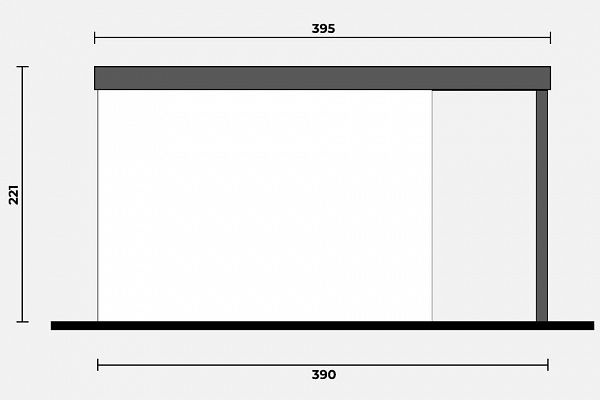 Geräteschuppen Modern Line 2930 - Typ 4, Abbildung 2