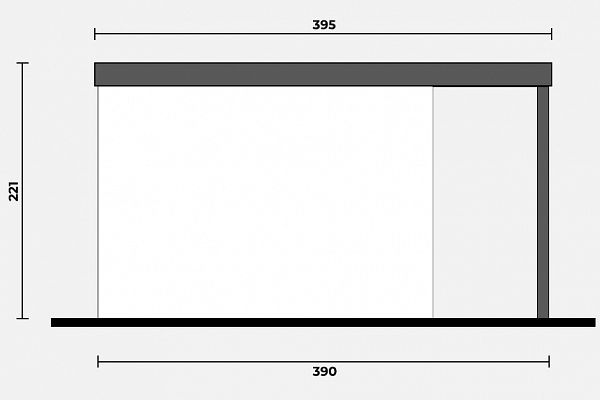 Geräteschuppen Modern Line 2935 - Typ 4, Abbildung 2