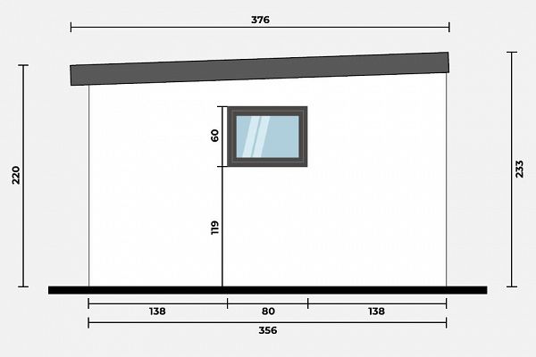 Geräteschuppen Modern Line 2935 - Typ 4, Abbildung 3