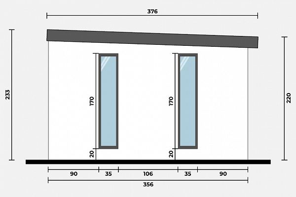Geräteschuppen Modern Line 2935 - Typ 4, Abbildung 4