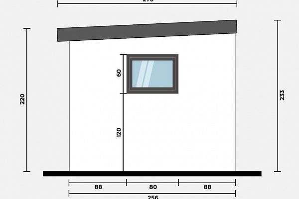 Geräteschuppen Modern Line 3525 - Typ 4, Abbildung 3
