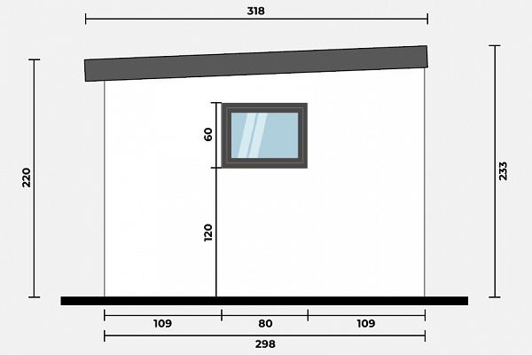 Geräteschuppen Modern Line 3530 - Typ 4, Abbildung 3