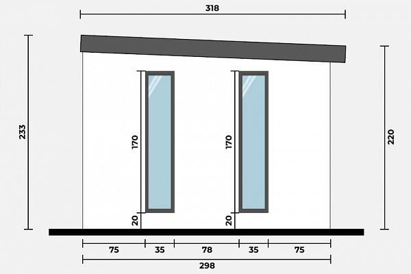 Geräteschuppen Modern Line 3530 - Typ 4, Abbildung 4