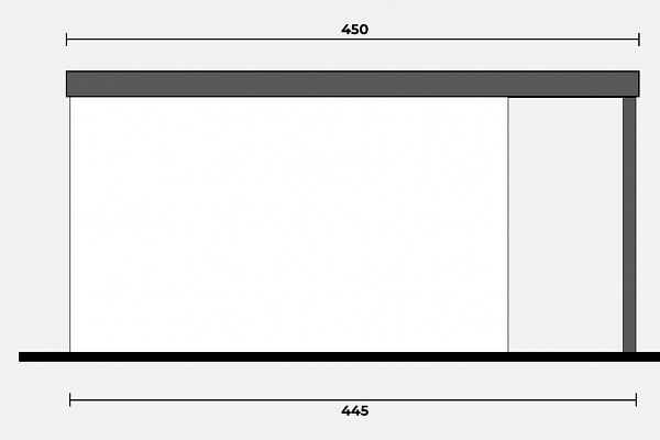Geräteschuppen Modern Line 3535 - Typ 4, Abbildung 2