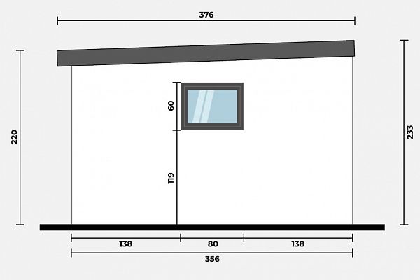 Geräteschuppen Modern Line 3535 - Typ 4, Abbildung 3