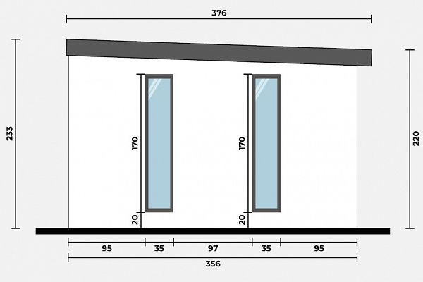 Geräteschuppen Modern Line 3535 - Typ 4, Abbildung 4