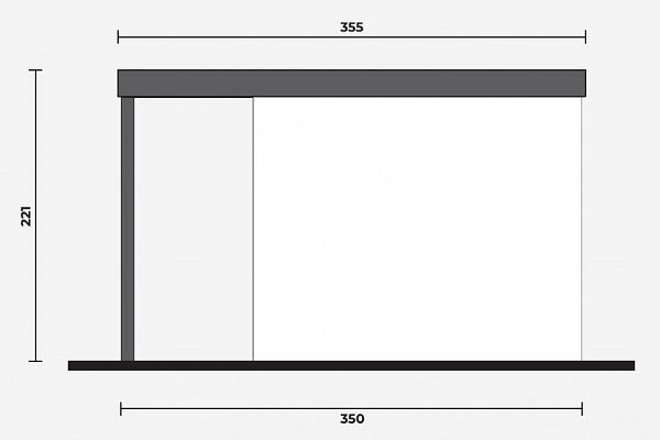 Geräteschuppen Modern Line 2525 - Typ 5, Abbildung 3