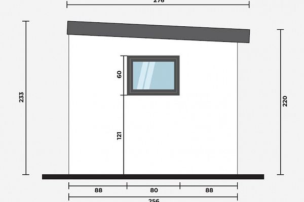 Geräteschuppen Modern Line 2525 - Typ 5, Abbildung 5