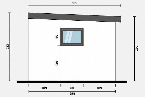 Geräteschuppen Modern Line 2530 - Typ 5, Abbildung 5
