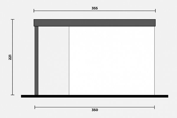 Geräteschuppen Modern Line 2535 - Typ 5, Abbildung 3