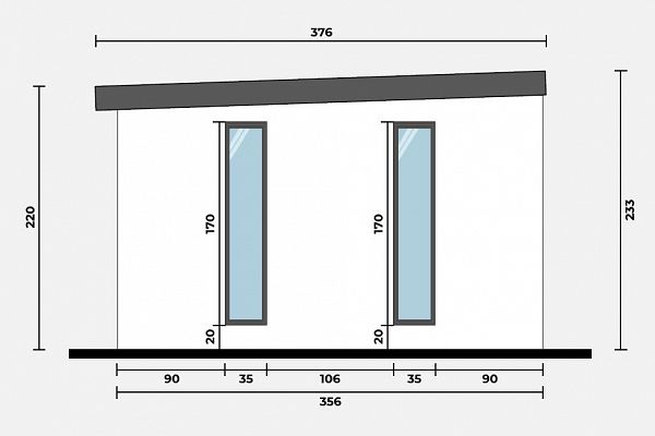 Geräteschuppen Modern Line 2535 - Typ 5, Abbildung 4