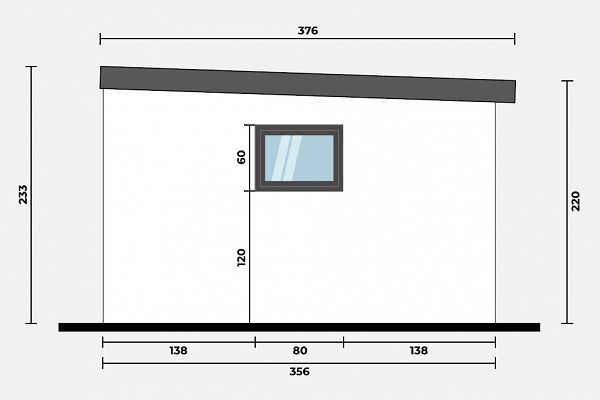 Geräteschuppen Modern Line 2535 - Typ 5, Abbildung 5