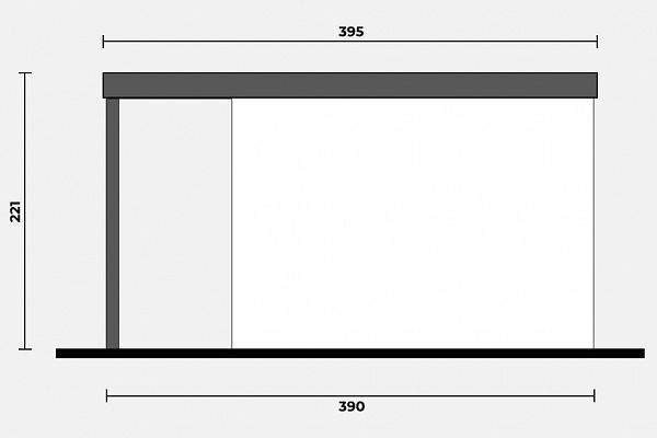 Geräteschuppen Modern Line 2930 - Typ 5, Abbildung 3