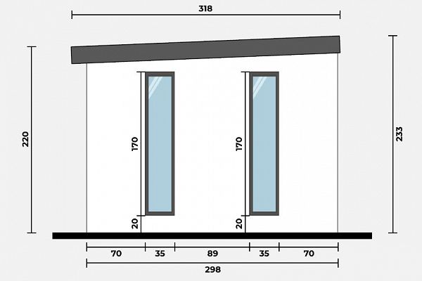 Geräteschuppen Modern Line 2930 - Typ 5, Abbildung 4