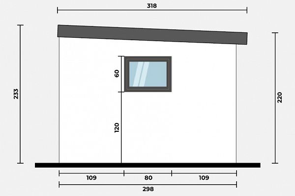 Geräteschuppen Modern Line 2930 - Typ 5, Abbildung 5