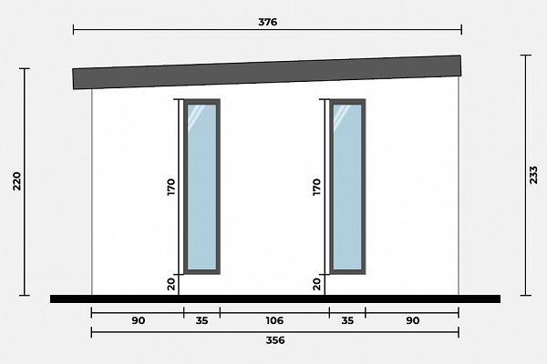 Geräteschuppen Modern Line 2935 - Typ 5, Abbildung 4