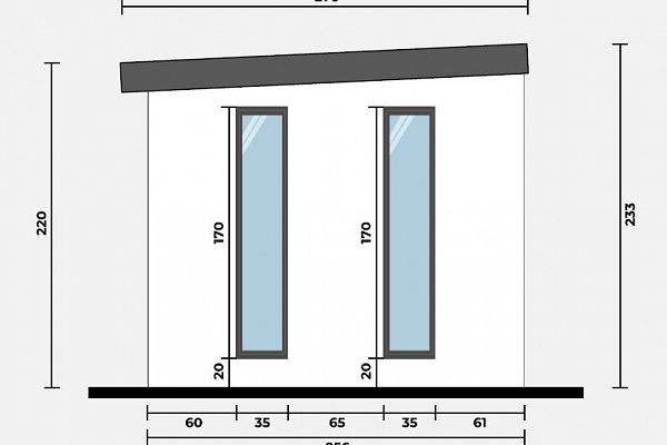 Geräteschuppen Modern Line 3525 - Typ 5, Abbildung 4