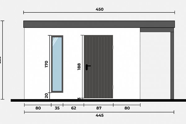 Geräteschuppen Modern Line 3530 - Typ 5, Abbildung 2
