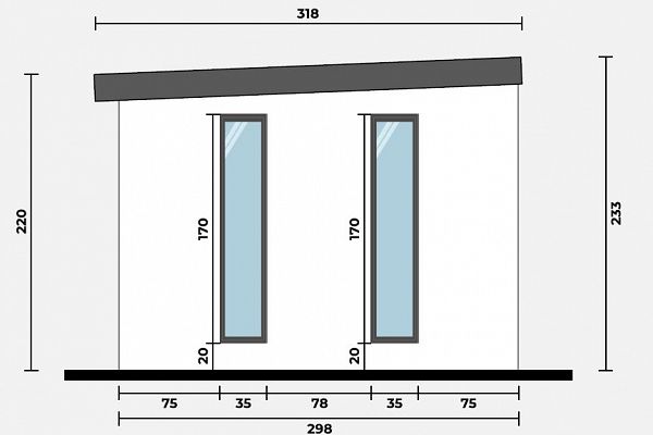 Geräteschuppen Modern Line 3530 - Typ 5, Abbildung 4