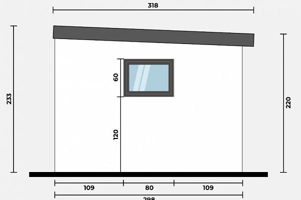 Geräteschuppen Modern Line 3530 - Typ 5, Abbildung 5