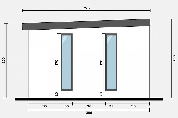 Geräteschuppen Modern Line 3535 - Typ 5, Abbildung 4