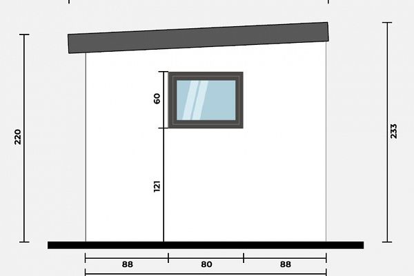 Geräteschuppen Modern Line 2525 - Typ 6, Abbildung 3