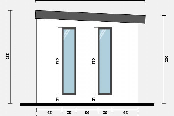 Geräteschuppen Modern Line 2525 - Typ 6, Abbildung 4