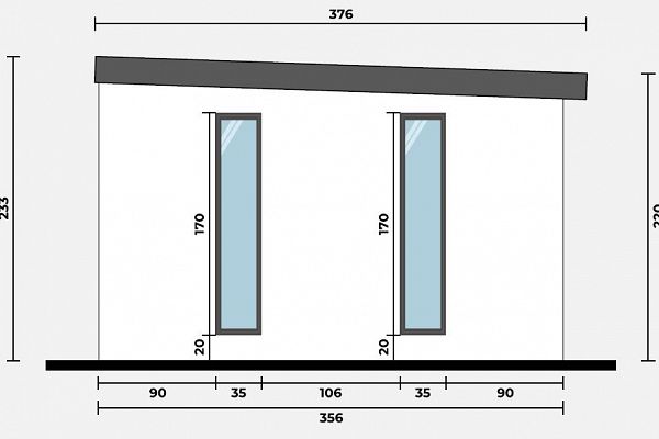 Geräteschuppen Modern Line 2535 - Typ 6, Abbildung 4