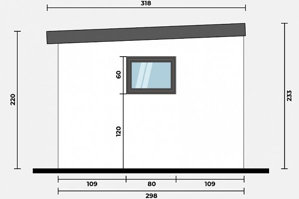 Geräteschuppen Modern Line 2930 - Typ 6, Abbildung 3