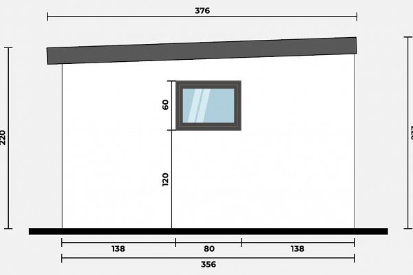 Geräteschuppen Modern Line 2935 - Typ 6, Abbildung 3