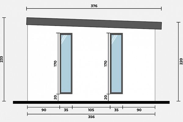 Geräteschuppen Modern Line 2935 - Typ 6, Abbildung 4