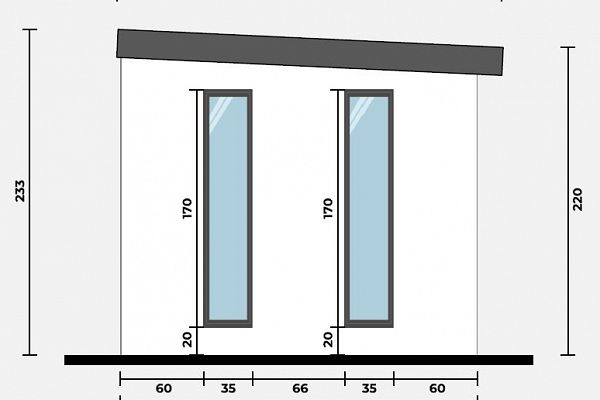 Geräteschuppen Modern Line 3525 - Typ 6, Abbildung 4