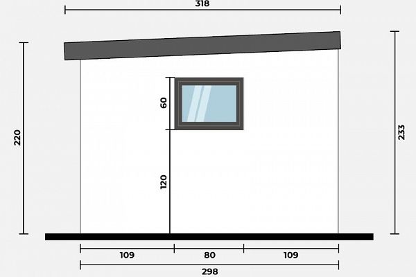 Geräteschuppen Modern Line 3530 - Typ 6, Abbildung 3