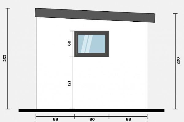Geräteschuppen Modern Line 2525 - Typ 7, Abbildung 6