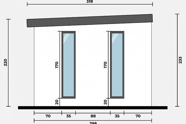 Geräteschuppen Modern Line 2530 - Typ 7, Abbildung 4
