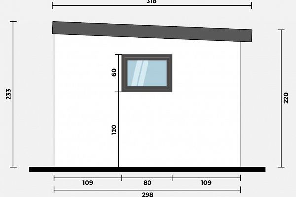 Geräteschuppen Modern Line 2530 - Typ 7, Abbildung 5